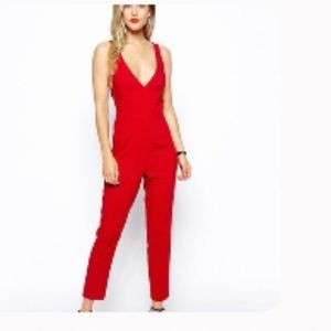 Red jumpsuit nwt size 6 from asos